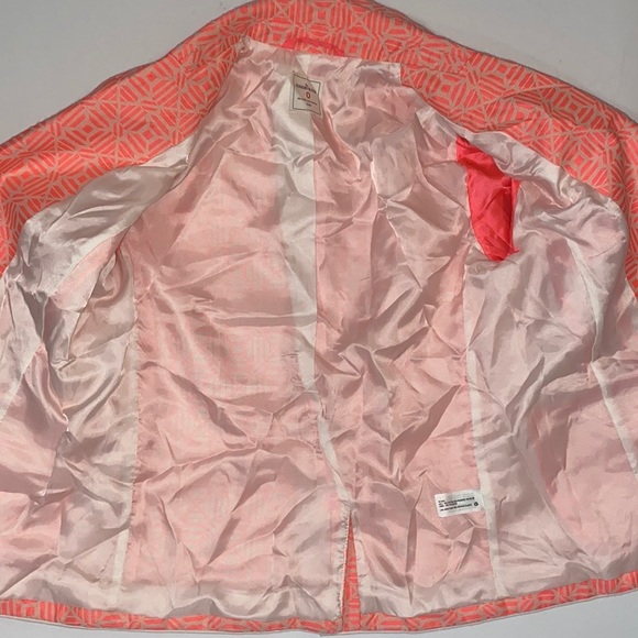 The Academy Blazer Neon Pink Geometric Jacket oversized blazer - Picture 5 of 15